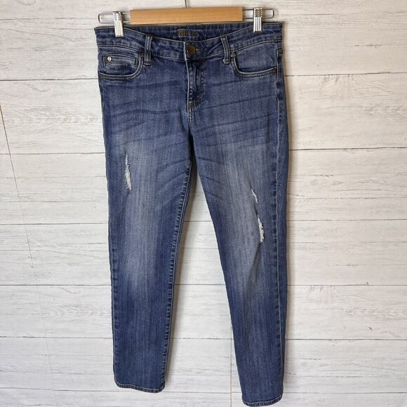 Kut from the Kloth Jeans Womens Size 6 Medium Wash Boyfriend Distressed Everyday - Picture 4 of 15